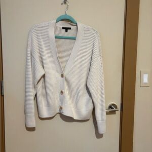 Banana Republic Cream Cardigan Sweater